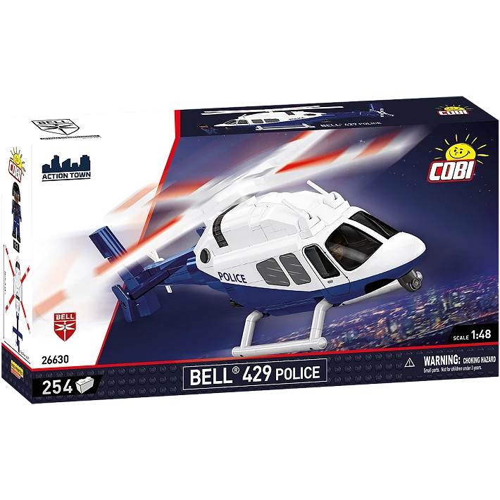 police helicopter building set 