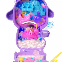 purple lamb compact with accessories inside
