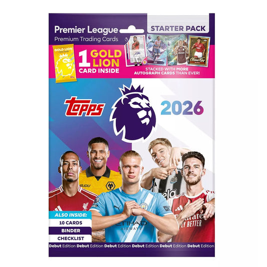 mystery football trading card starter pack 