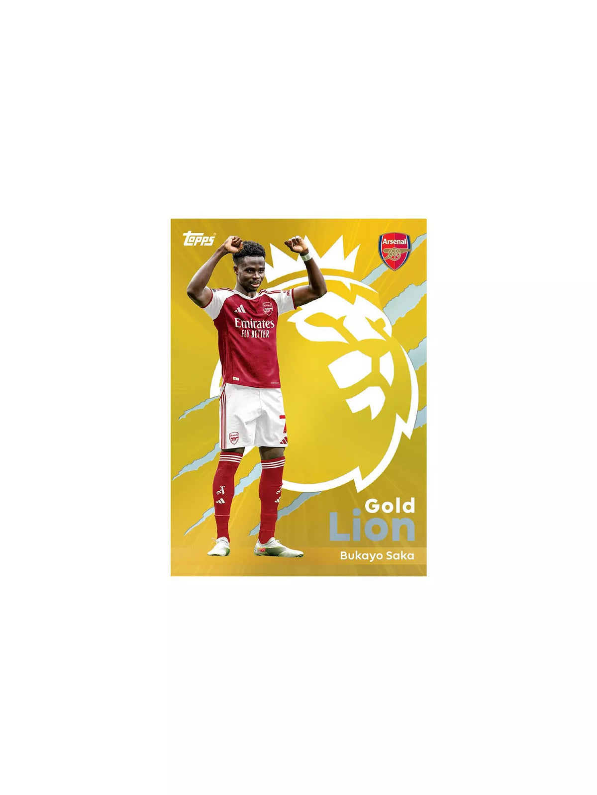 gold lion football trading card 