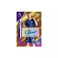 gold shiny football trading card 