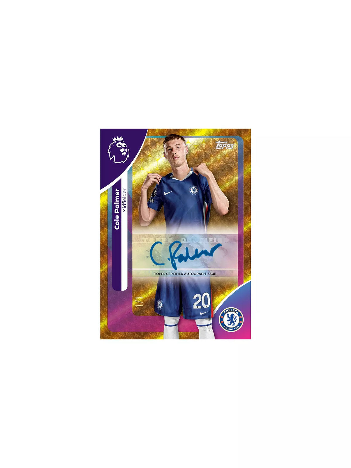 gold shiny football trading card 