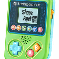 green gaming console from the side