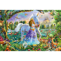 princess unicorn and castle puzzle 