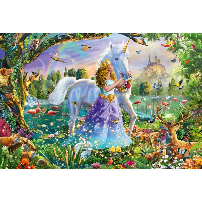 princess unicorn and castle puzzle 