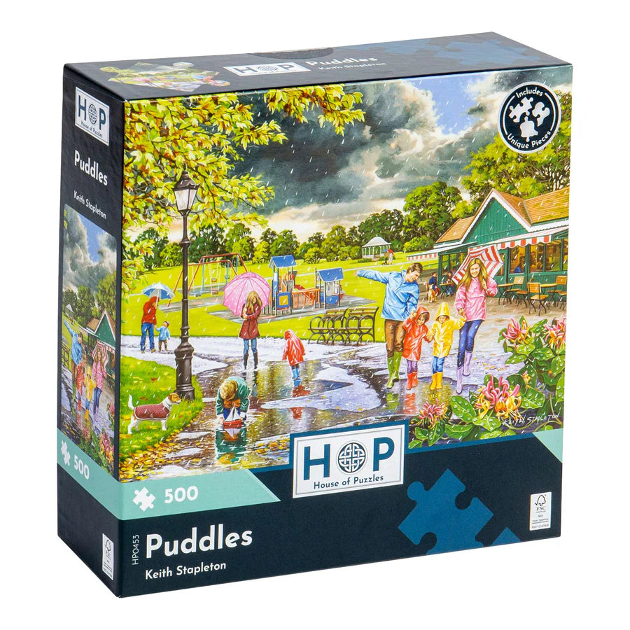 puddles jigsaw box