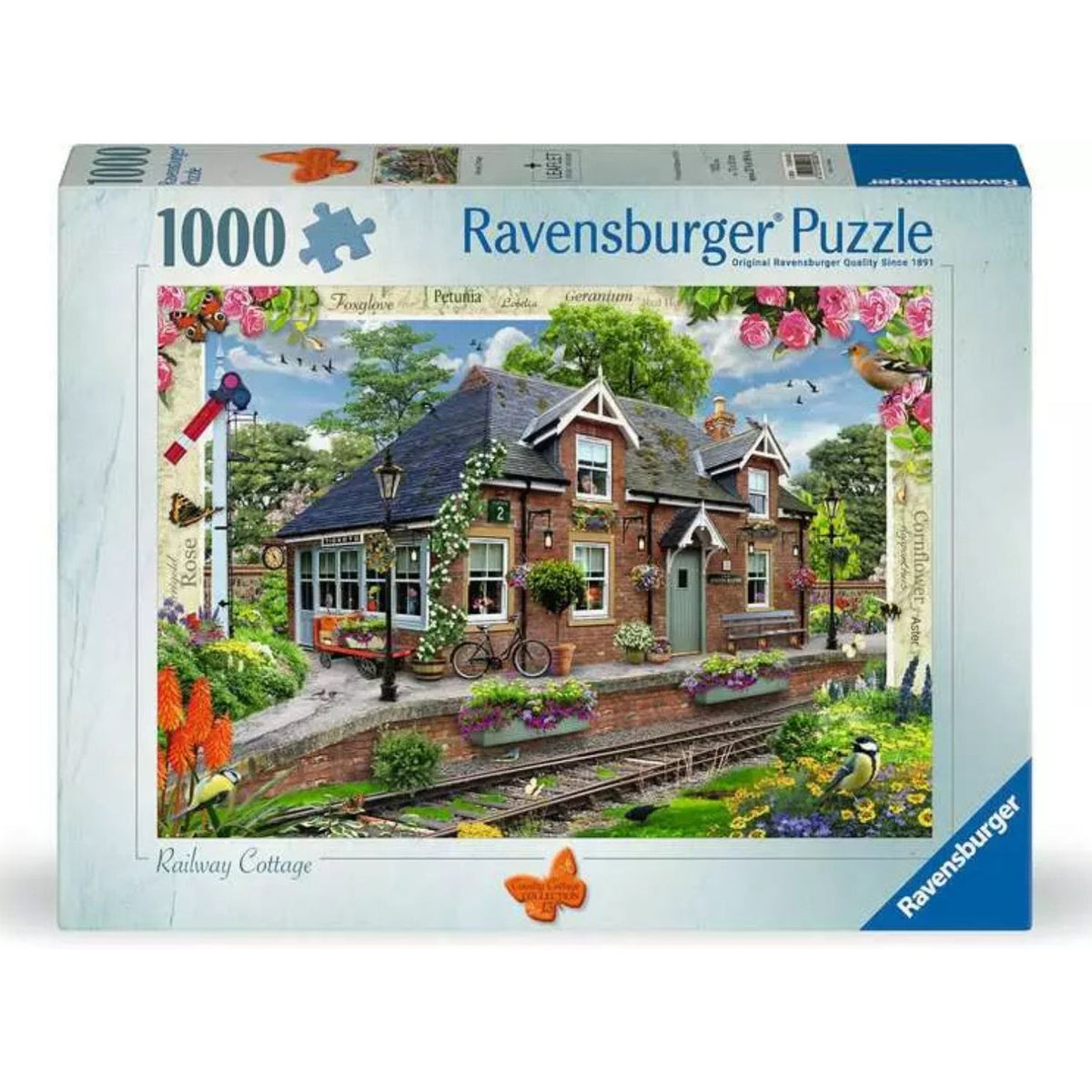 railway cottage jigsaw puzzle box 