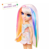 long brushable hair of rainbow fashion doll 