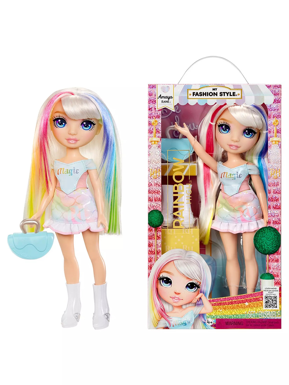 rainbow fashion doll in packaging 
