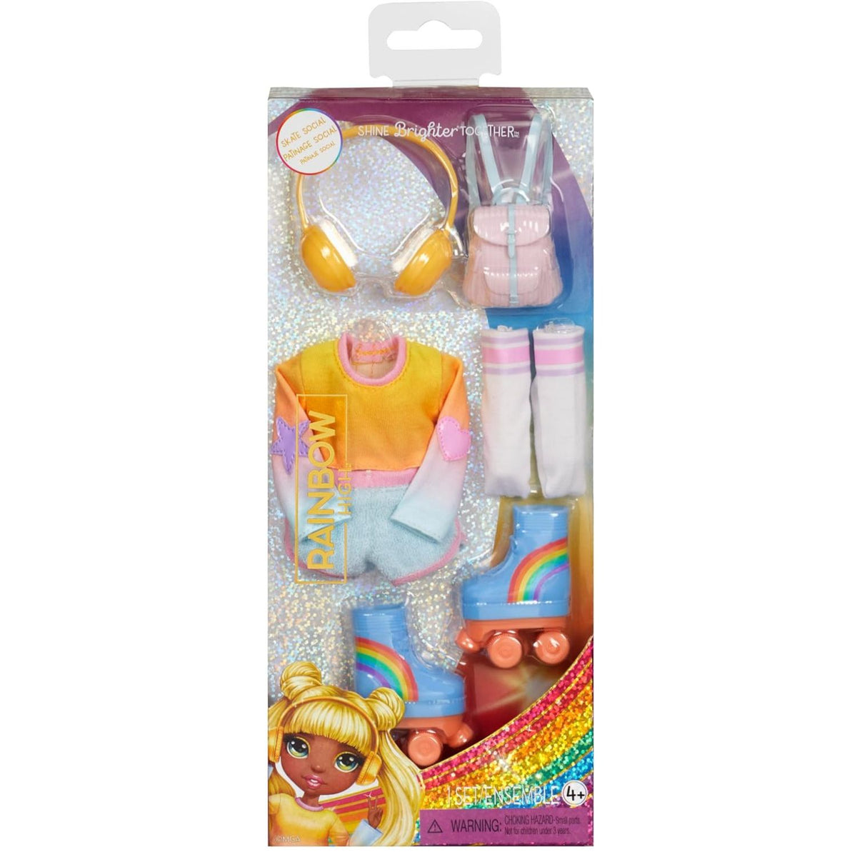 rainbow skate special outfit in packaging 