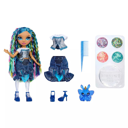 contents of shimmer slime doll set