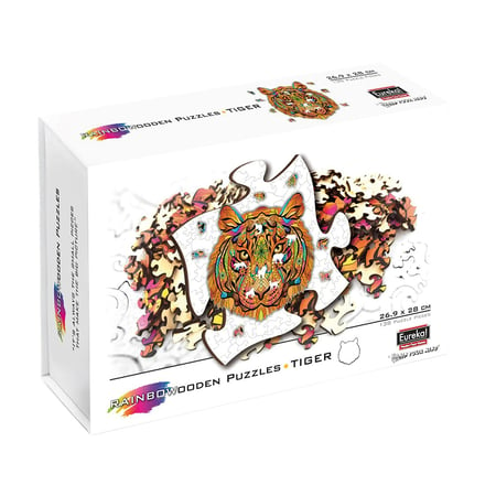 Rainbow Wood Puzzle Tiger