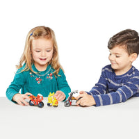 three kids playing with three motorbikes 
