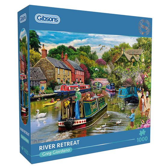 river retreat jigsaw puzzle box