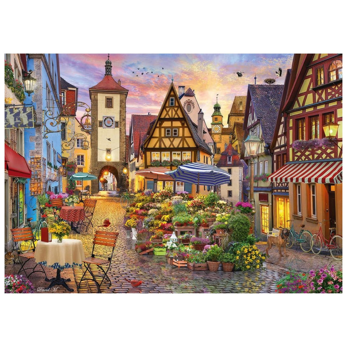 romantic bavaria finished puzzle 