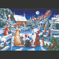 santa paws finished puzzle 
