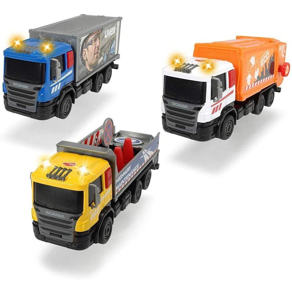 assorted scania city trucks 