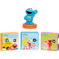cookie monster on a stack of books story dream 