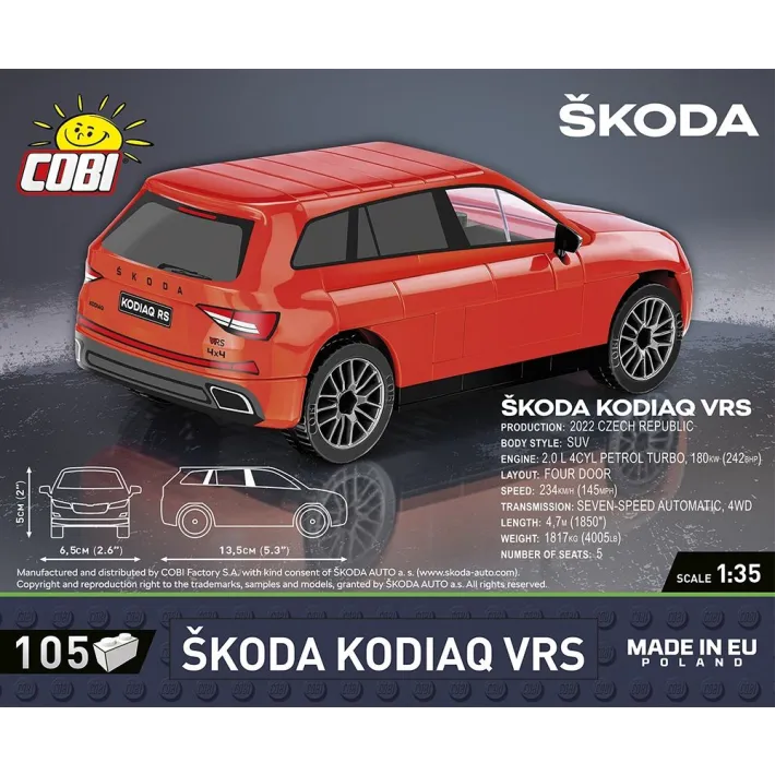Skoda Kodiaq VRS 105pc building set