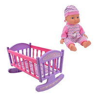 baby doll with crib 