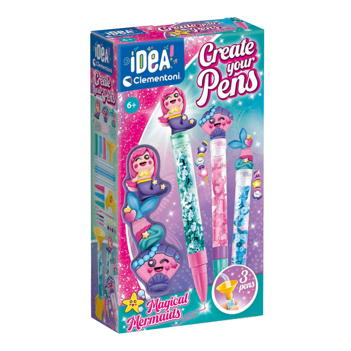 mermaid pens in packaging 