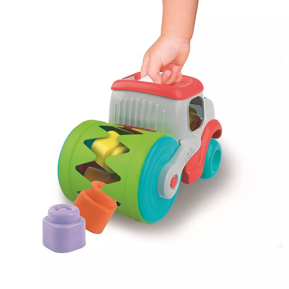 hand moving sensory road roller 