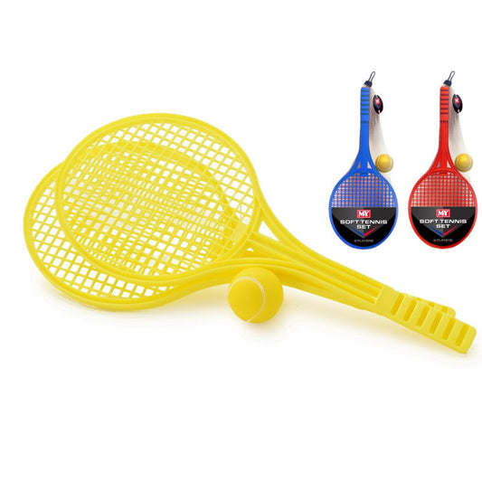 soft tennis set in assorted colours 