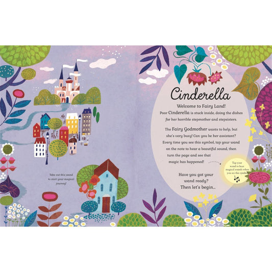 first pae of the sound of magic cinderella book