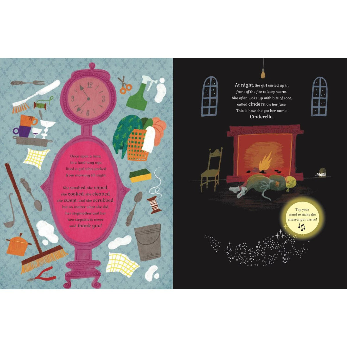 example page of the sound of magic cinderella book 