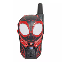 black spiderman walkie talkie on white background