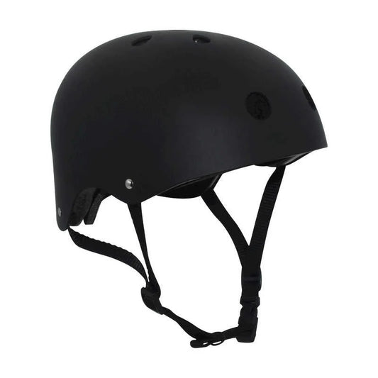 side of helmet with straps 