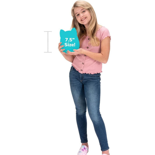 girl holding squishmallow 