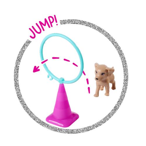 dog trainer doll playset