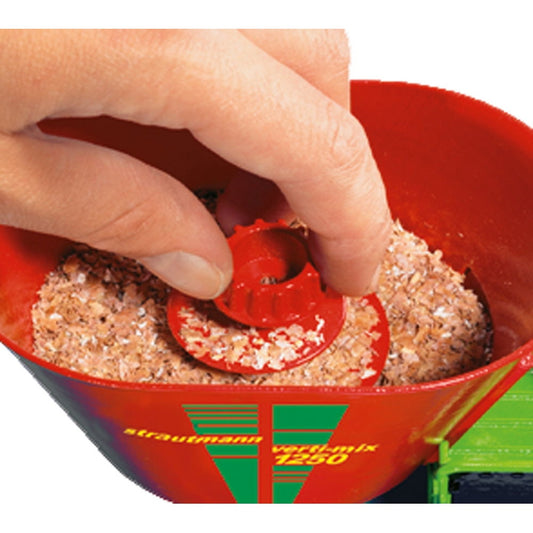 green and red fodder mixing wagon model