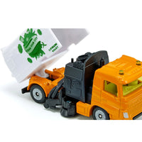 up and down feature of garbage truck 