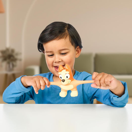 boy playing with stretchy bingo 