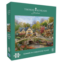 summer in cobblestone village puzzle box
