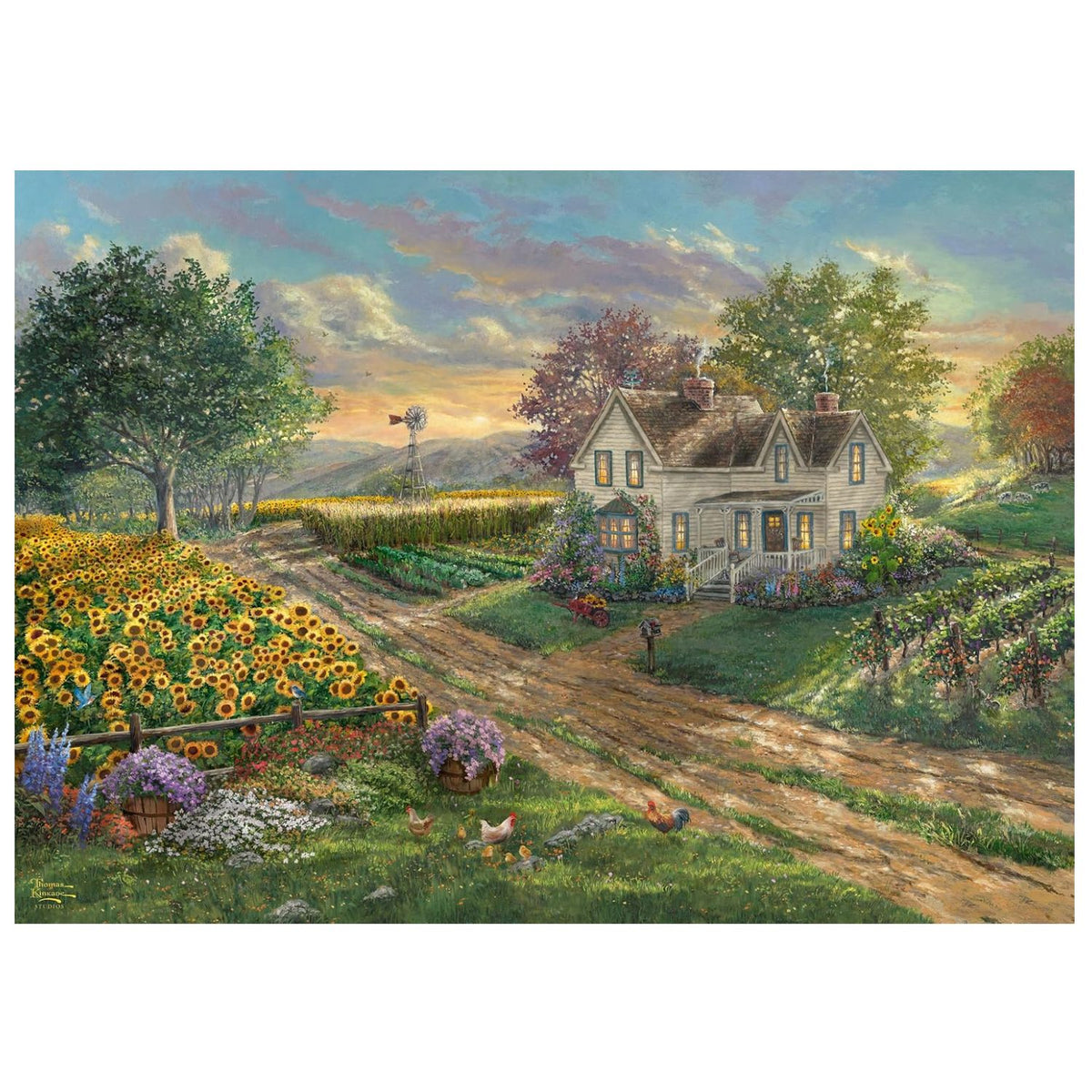 sunflower fields finished puzzle 