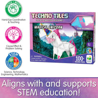 features of unicorn techno tiles 