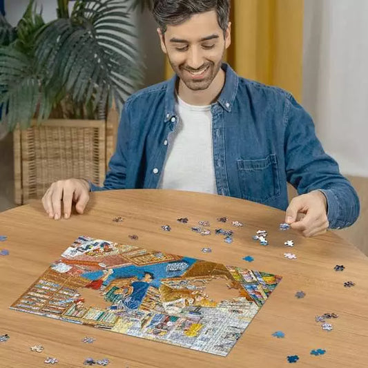 man doing the haberdasher puzzle 