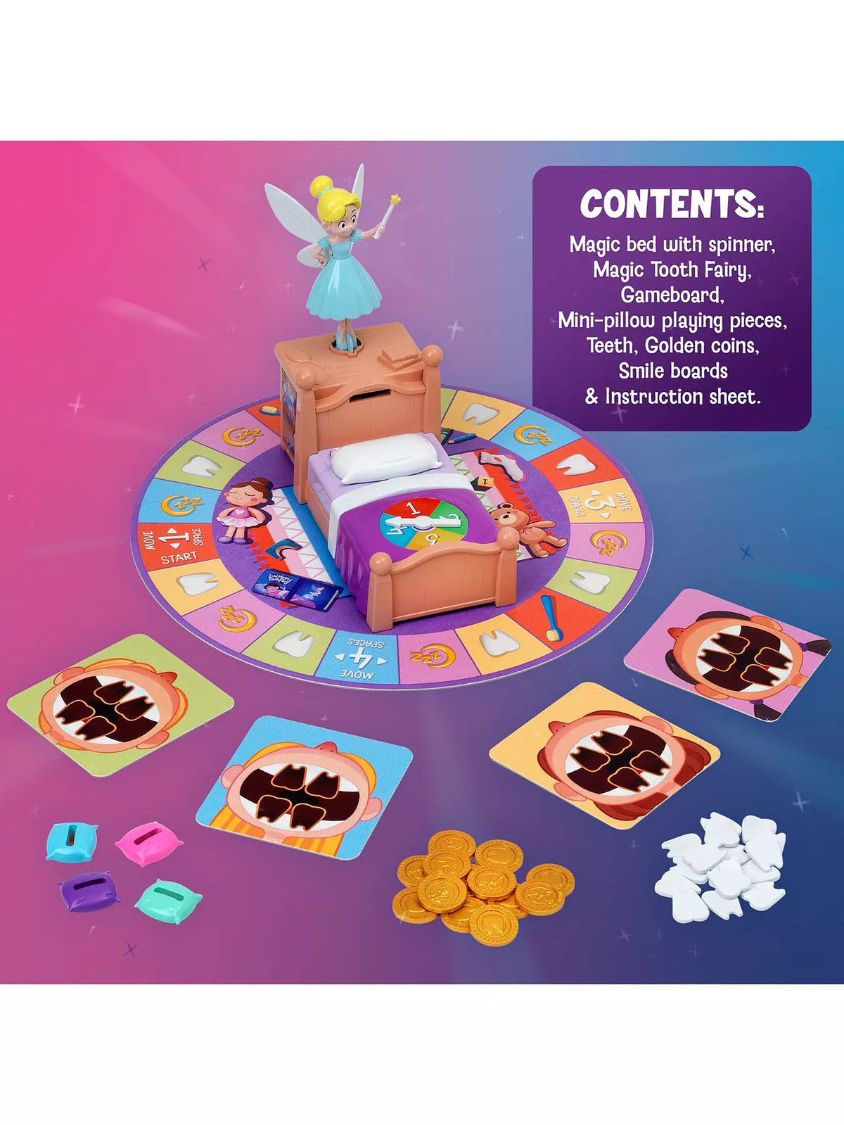 contents of magic tooth fairy game 