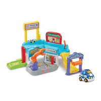 multi-coloured plastic driver repair centre on white background 