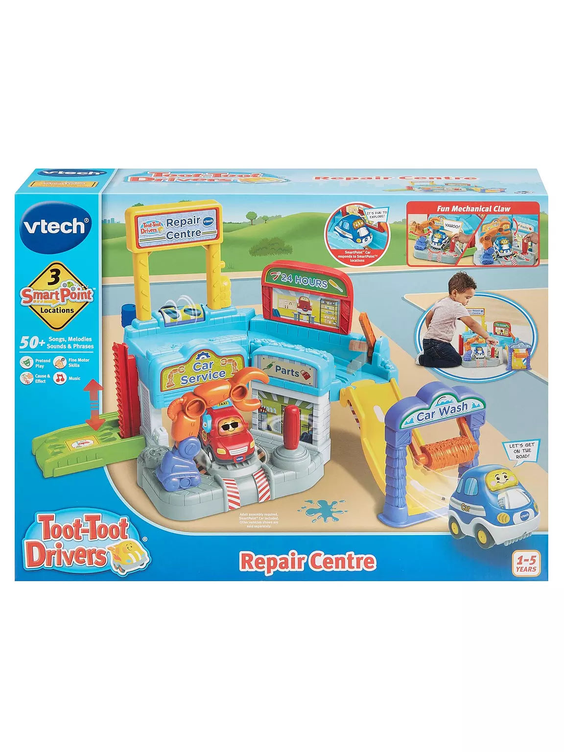 packaging for colourful driver repair playset 