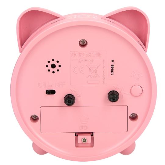 back of top model alarm clock 