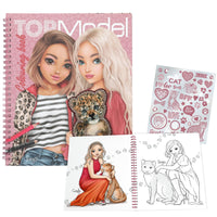 top model leoheart colouring book 