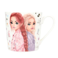 top model cow girls mug with two friends on it 