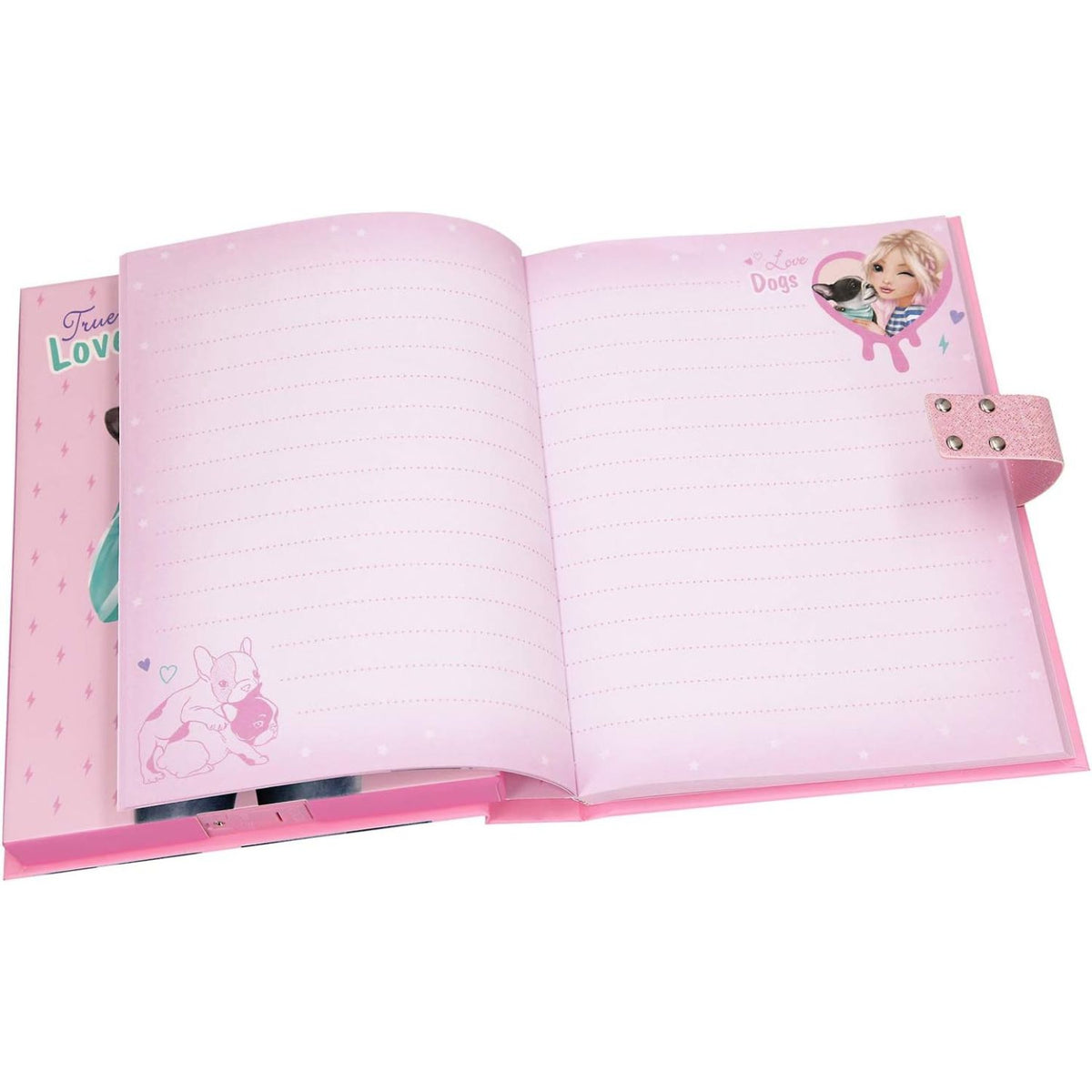 open top model diary with code 