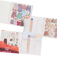 sticker pages of top model dress me up sticker book 
