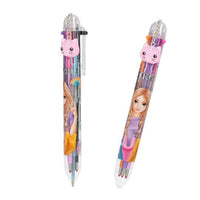 Top model gel pen with cat charm 
