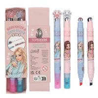 top model highlighter and stamp roller kit in blue and pink 